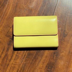 PINK AND YELLOW LODIS WALLET